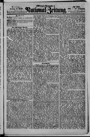 Nationalzeitung vom 13.12.1861