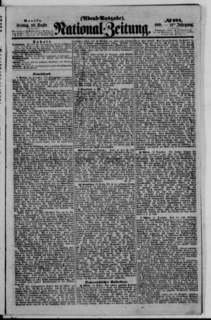 Nationalzeitung vom 20.12.1861