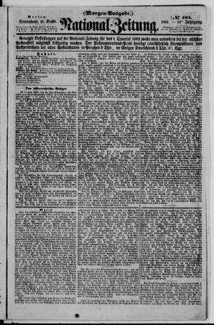 Nationalzeitung vom 21.12.1861