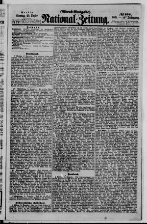 Nationalzeitung vom 23.12.1861
