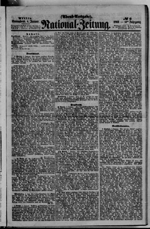 Nationalzeitung vom 04.01.1862