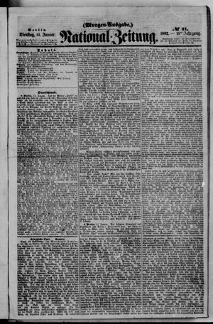 Nationalzeitung vom 14.01.1862