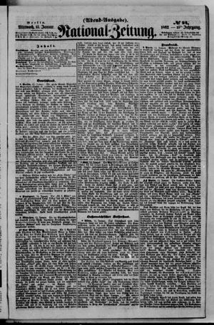 Nationalzeitung vom 15.01.1862