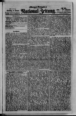 Nationalzeitung vom 21.01.1862