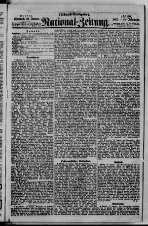 Nationalzeitung vom 22.01.1862