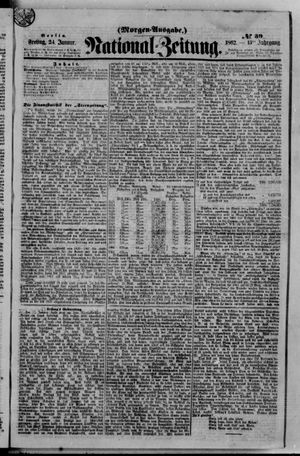 Nationalzeitung vom 24.01.1862