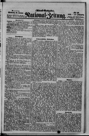 Nationalzeitung vom 29.01.1862
