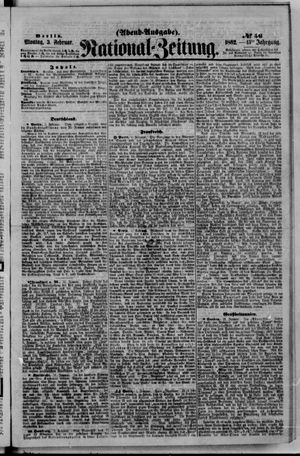 Nationalzeitung vom 03.02.1862