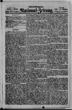 National-Zeitung vom 07.02.1862