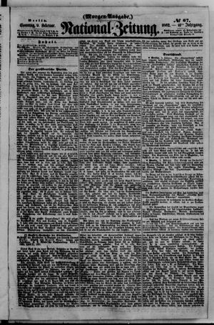 Nationalzeitung vom 09.02.1862