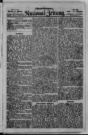 Nationalzeitung vom 10.02.1862