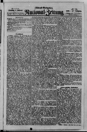 Nationalzeitung vom 11.02.1862