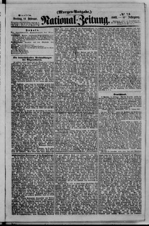National-Zeitung vom 14.02.1862