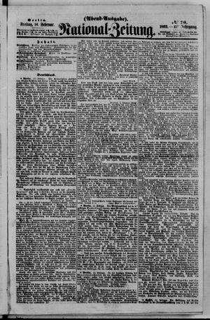 National-Zeitung vom 14.02.1862