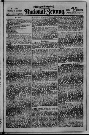 Nationalzeitung vom 21.02.1862