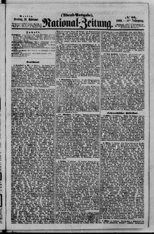 Nationalzeitung vom 21.02.1862
