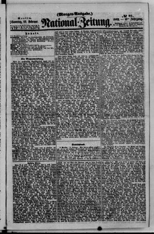 Nationalzeitung vom 23.02.1862