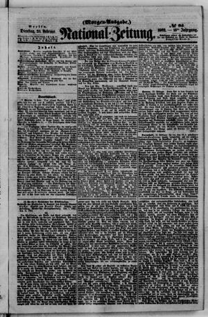 Nationalzeitung vom 25.02.1862