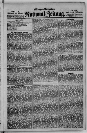Nationalzeitung vom 26.02.1862