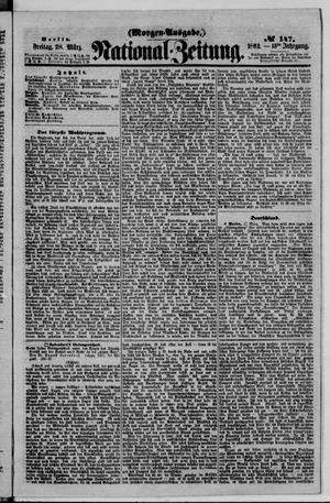 Nationalzeitung vom 28.03.1862
