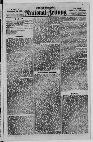 Nationalzeitung vom 29.03.1862