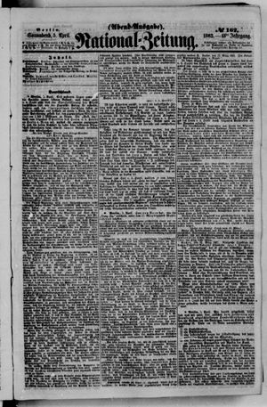 Nationalzeitung vom 05.04.1862