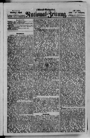 Nationalzeitung vom 07.04.1862