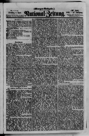 Nationalzeitung vom 08.04.1862