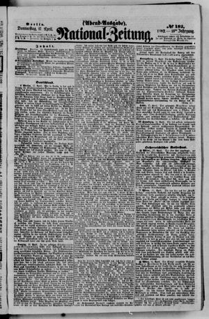 National-Zeitung vom 17.04.1862