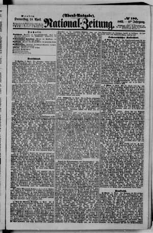 Nationalzeitung vom 24.04.1862
