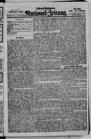 Nationalzeitung vom 30.04.1862