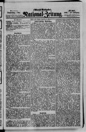 Nationalzeitung vom 01.05.1862