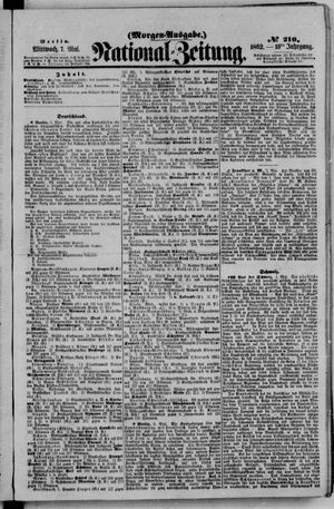 Nationalzeitung vom 07.05.1862