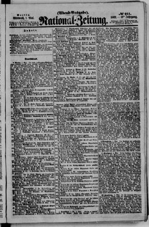 Nationalzeitung vom 07.05.1862