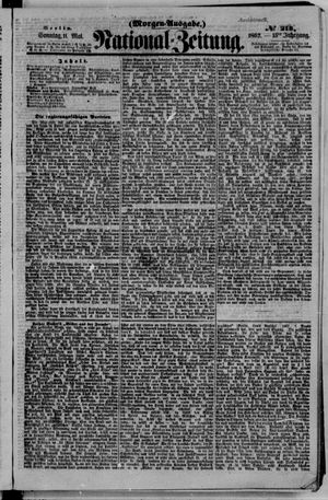 Nationalzeitung vom 11.05.1862