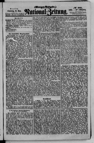 Nationalzeitung vom 25.05.1862