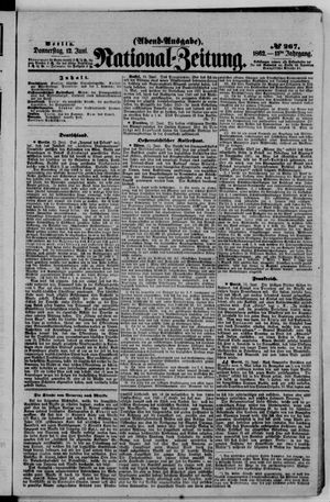 Nationalzeitung vom 12.06.1862