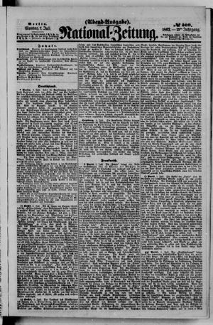 Nationalzeitung vom 07.07.1862