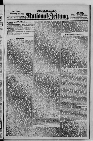Nationalzeitung vom 23.07.1862