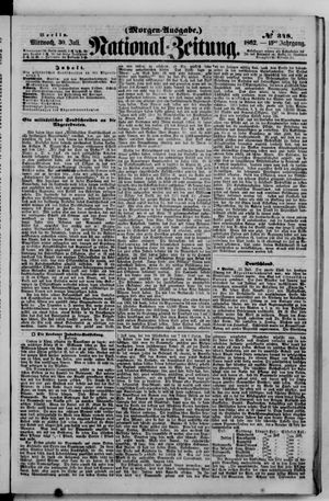 Nationalzeitung vom 30.07.1862