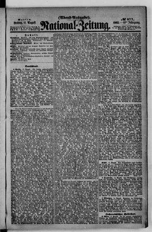 Nationalzeitung vom 15.08.1862