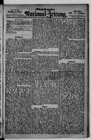 Nationalzeitung vom 19.08.1862