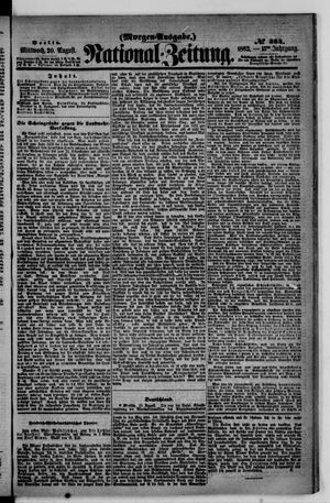 National-Zeitung on Aug 20, 1862