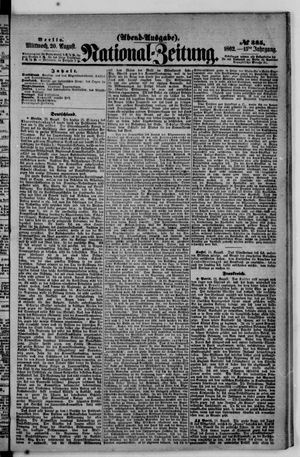 National-Zeitung on Aug 20, 1862