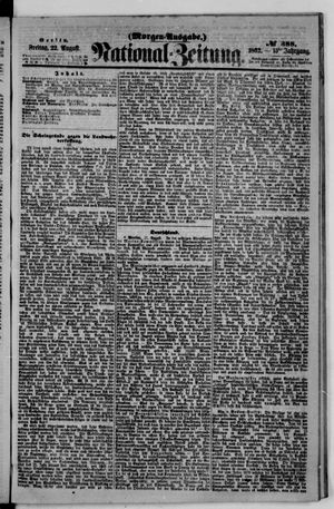 Nationalzeitung vom 22.08.1862