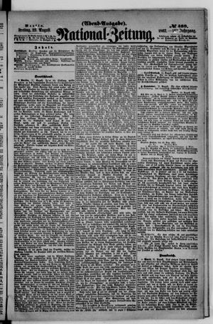 Nationalzeitung vom 22.08.1862