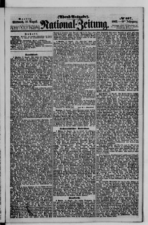 Nationalzeitung vom 27.08.1862