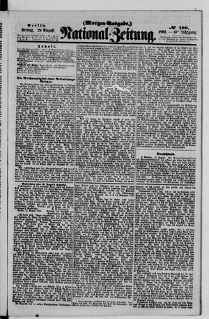 Nationalzeitung vom 29.08.1862
