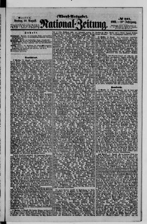 Nationalzeitung vom 29.08.1862