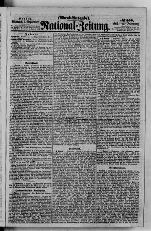 National-Zeitung vom 03.09.1862
